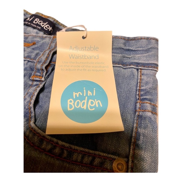 NEW Mini Boden Boys Straight Jeans Sz 7y - Picture 3 of 7